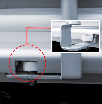 탑사이드도어 이중베어링 장치