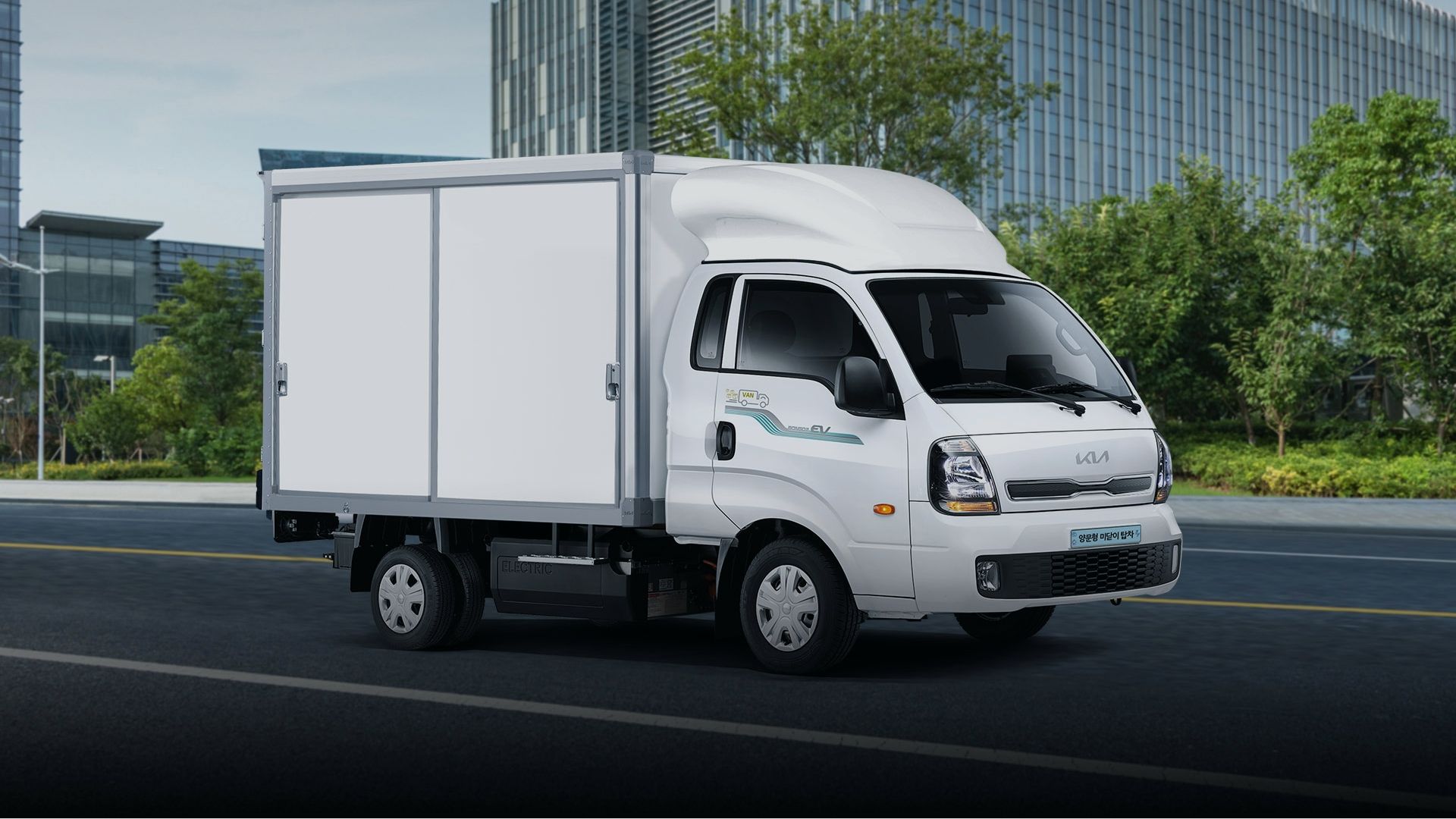 The 2026 Bongo Ⅲ EV 양문형 미닫이탑차