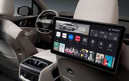 후석 스마트 엔터테인먼트 시스템(ccRC*)