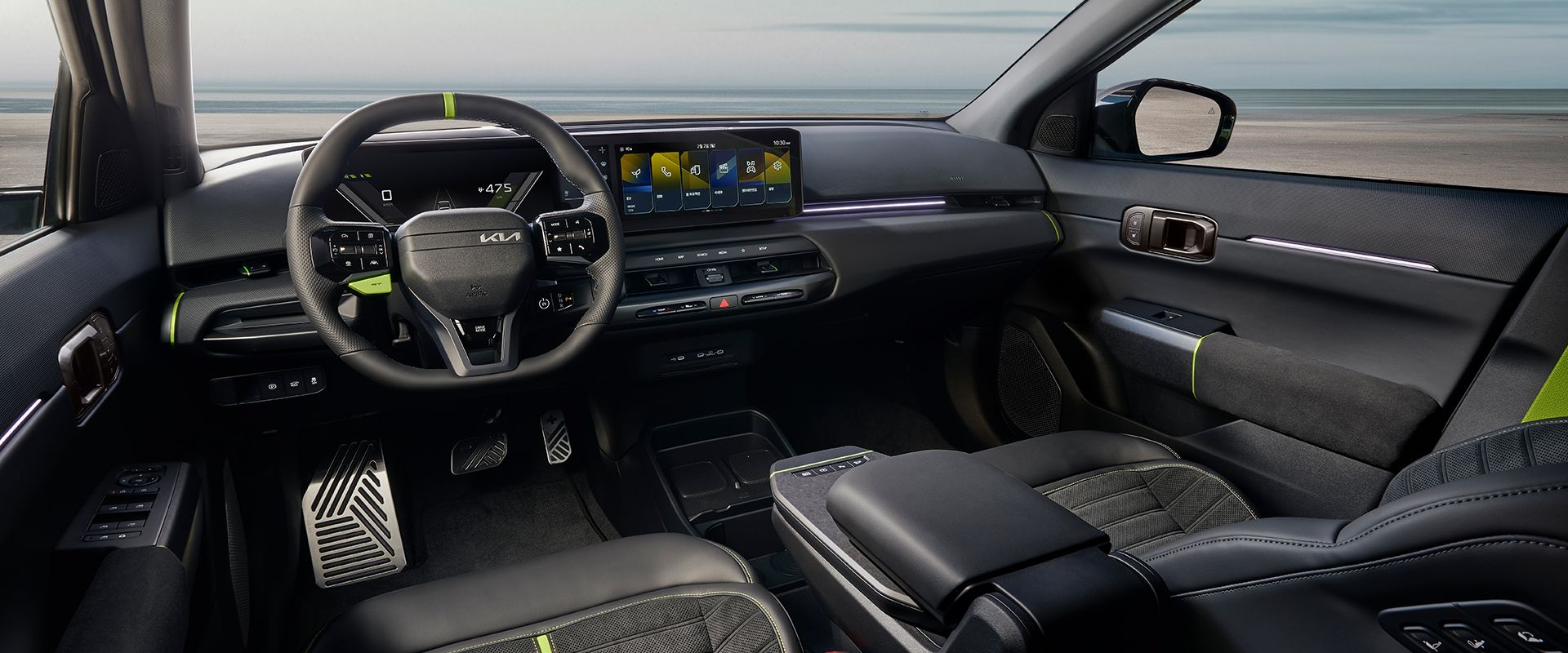 The Kia EV4 GT 내장 전면