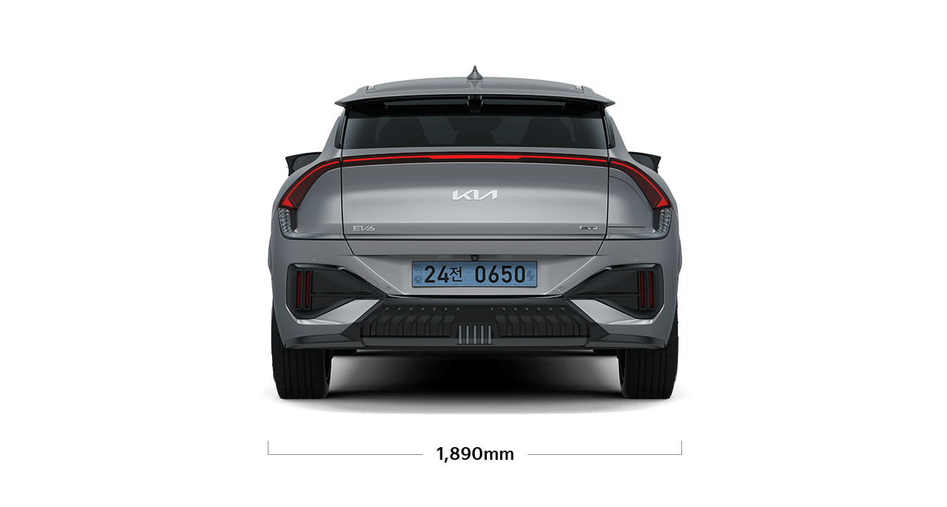 EV6 GT 제원 후면 : 전폭 1,890mm