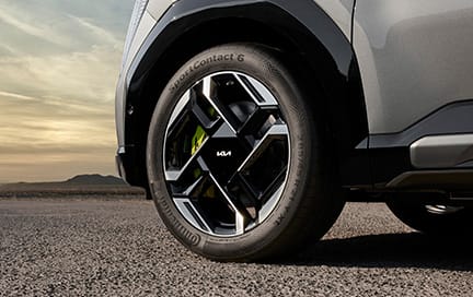 The Kia EV9 GT 전용 21인치 휠 디자인