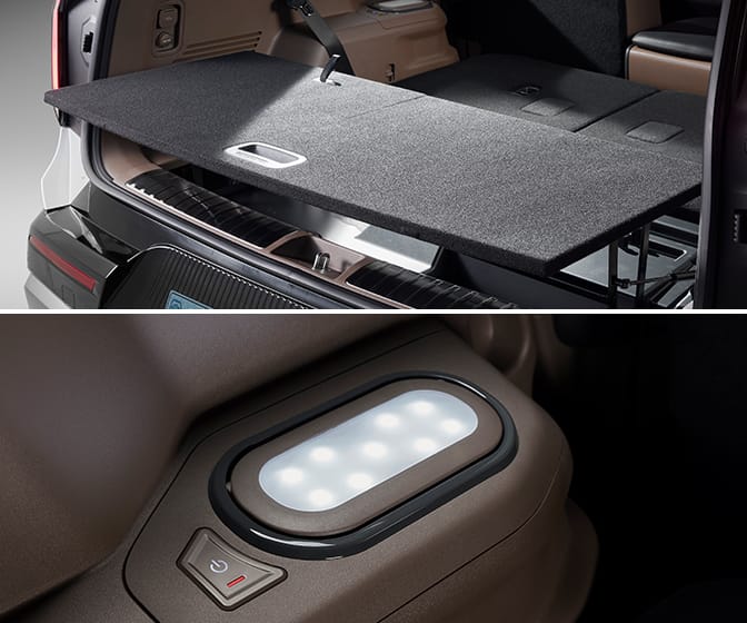 러기지 팝업 테이블, LED 포터블 램프