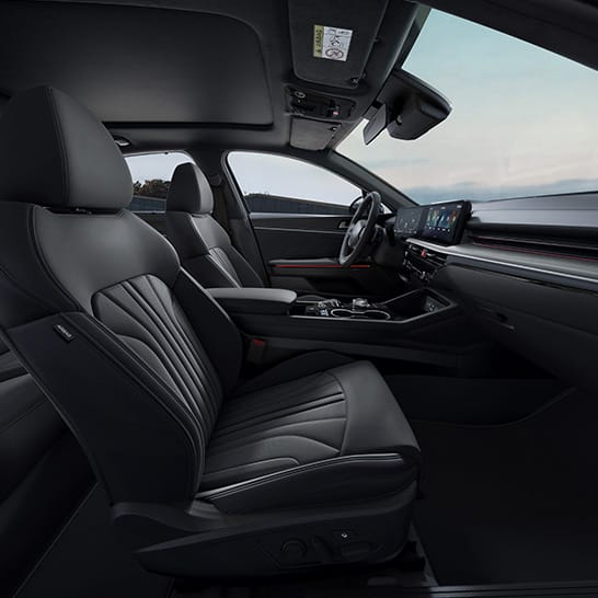 블랙 스웨이드 헤드라이닝 인테리어