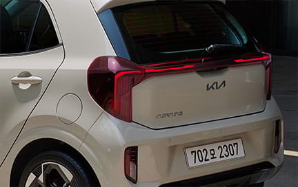 모닝 외장 후면부