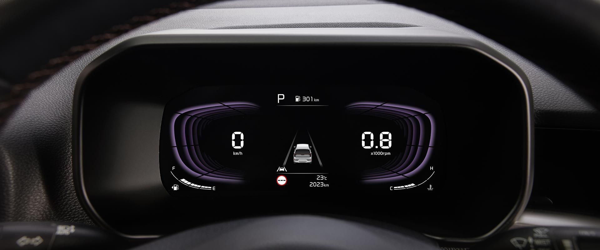 높은 시인성과 펀-드라이빙을 제공하는 슈퍼비전 클러스터 (칼라 TFT LCD)