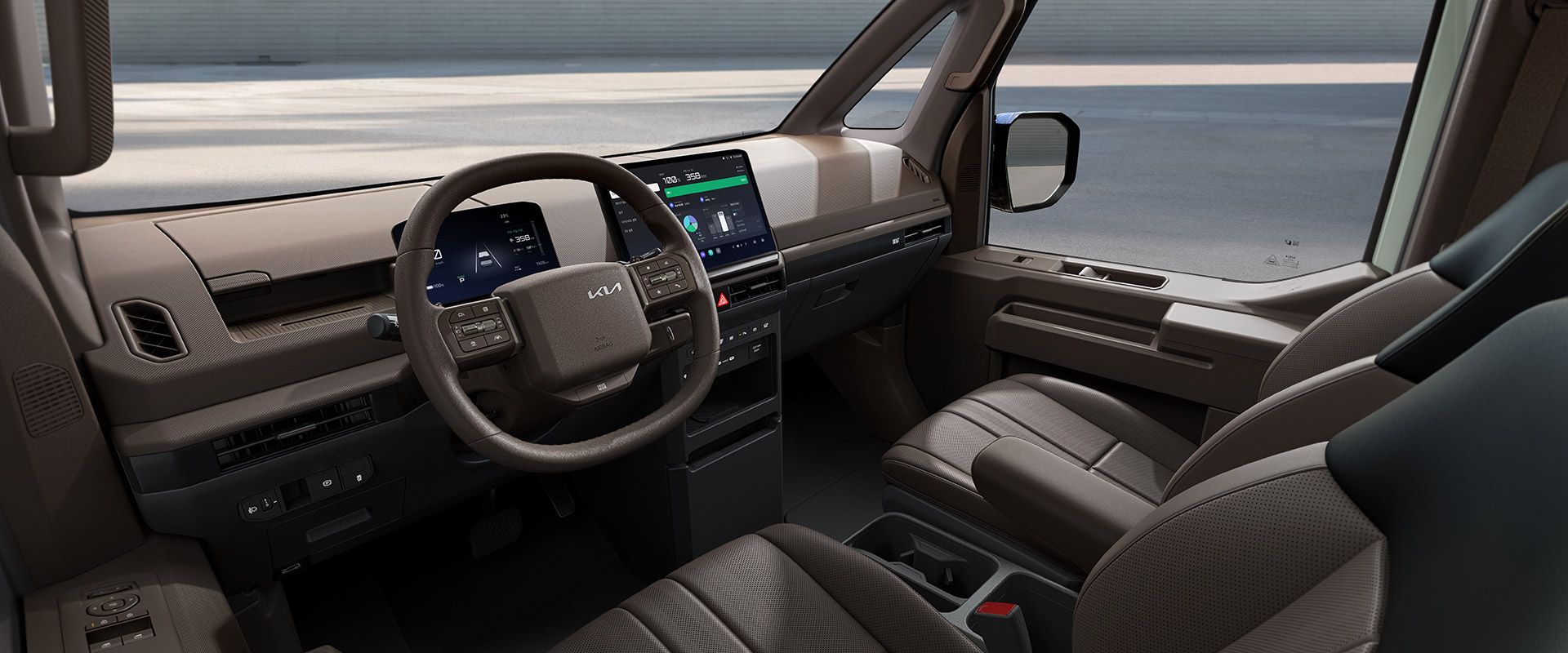 PV5 패신저 내장 전면부