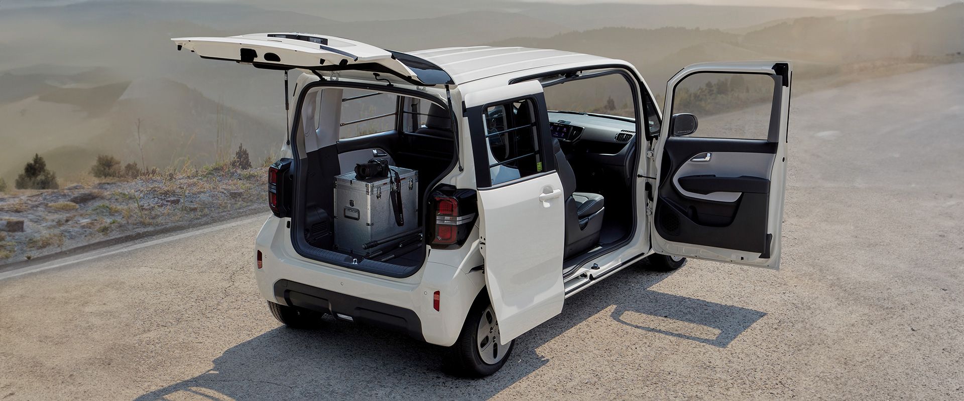 레이 EV 2인승 밴 후측면