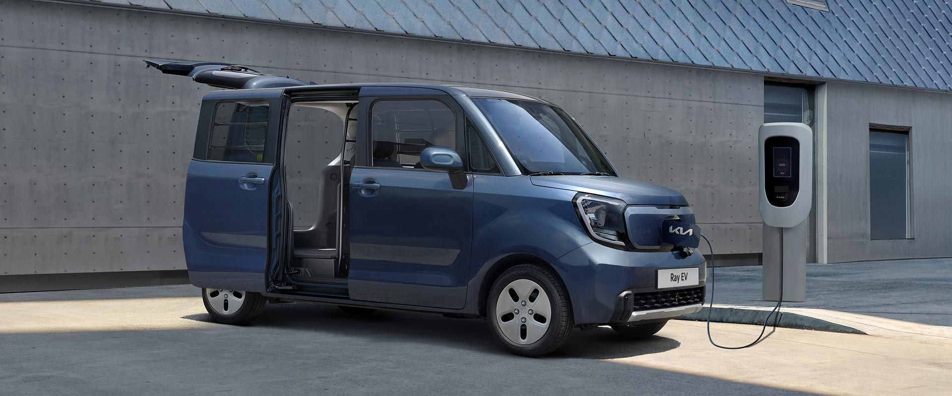 레이 EV 2인승 밴 전측면