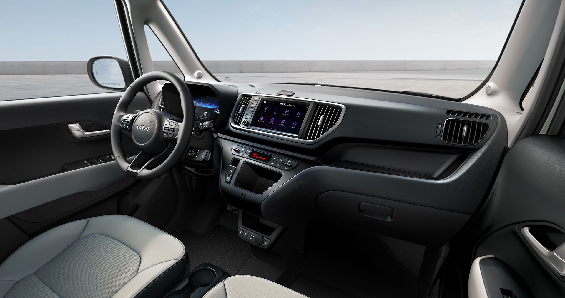 레이 EV 내장 전면