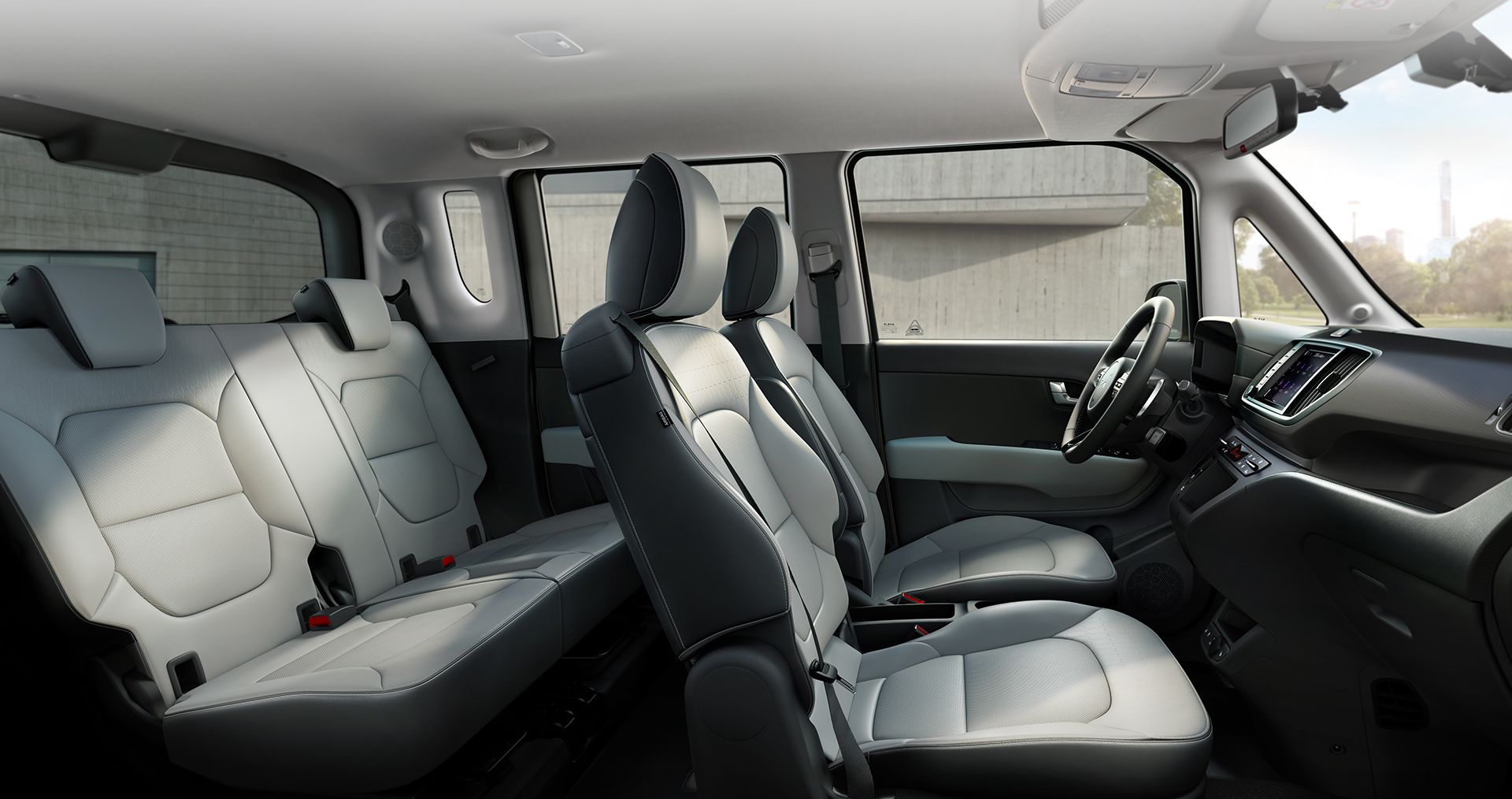 레이 EV 내장 측면