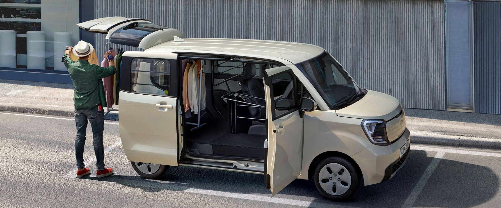 레이 1인승 밴 측면