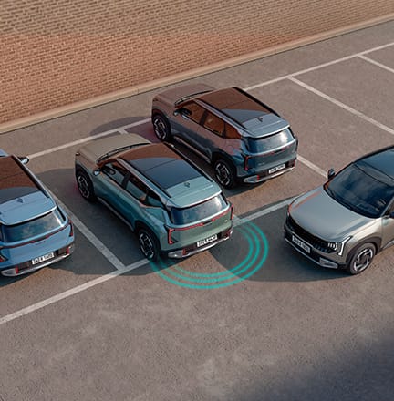 전, 후, 측방 주차거리 경고