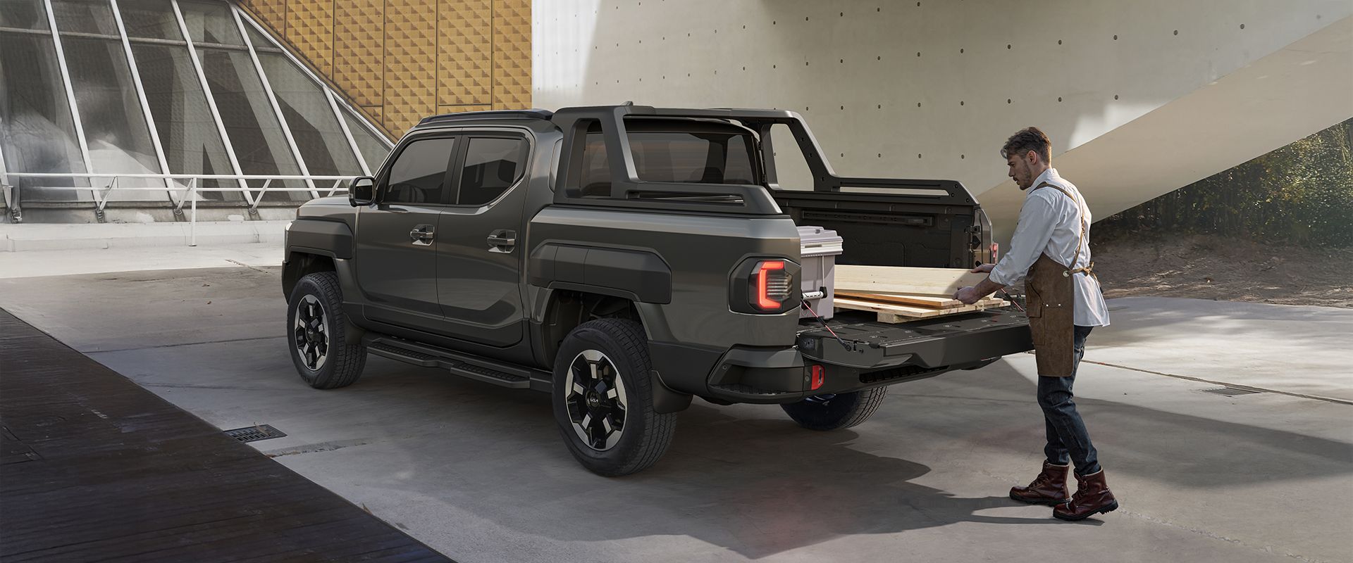 실용적이고 편리한 후면부