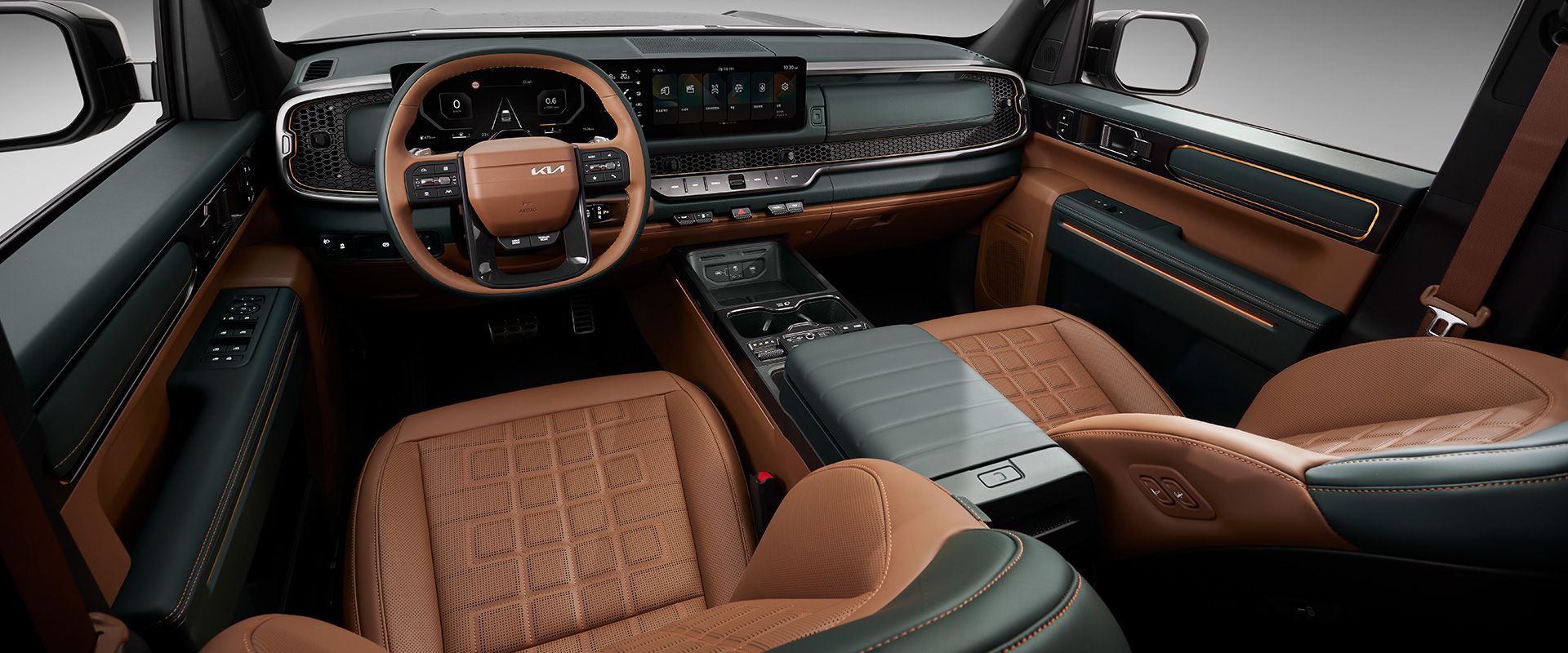 X-Pro 전용 딥 그린 & 테라코타 브라운 인테리어